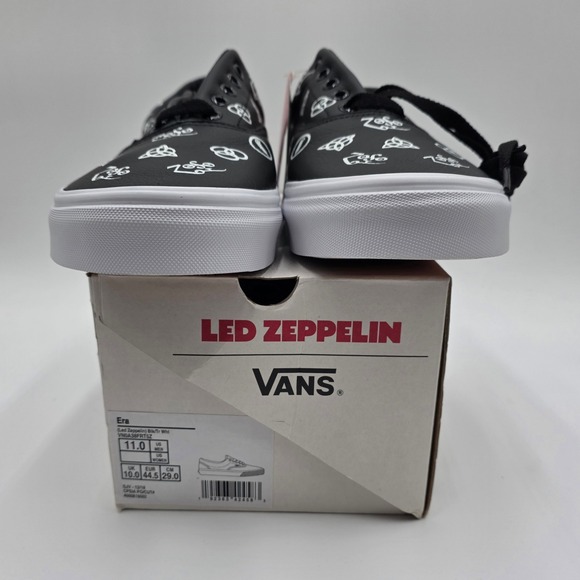 Vans Era Led Zeppelin 50th Anniversary Black Leather Sneakers Men's 11 RARE - Picture 12 of 14